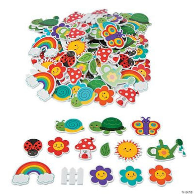 Foam Sticker Spring Garden Shapes