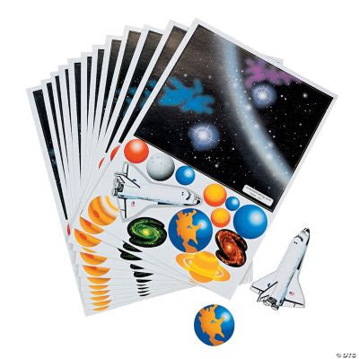 Solar System Sticker Scene
