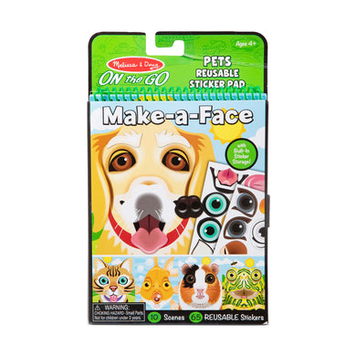 Make-A-Face Pets Reusable Sticker Pad