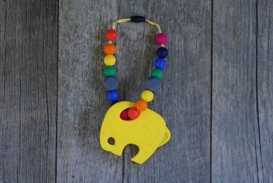 Carrier Teether Yellow Elephant